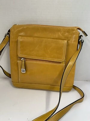 Bandolera vintage Gianni Bernini amarillo mostaza  Foto 1 de 4