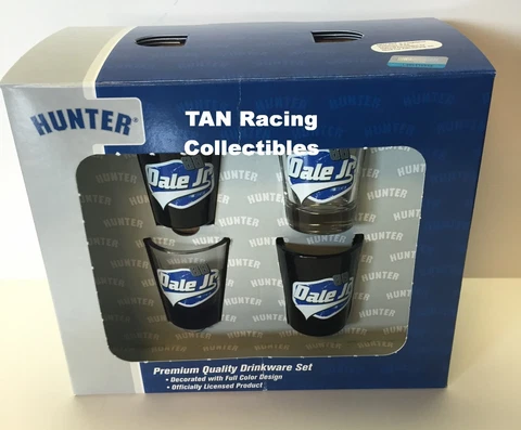 Dale Earnhardt Jr Hunter Mfg 2015 #88 Shot Glass 4pc Set FREE SHIP!! Cover