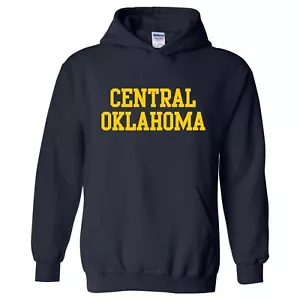 Central Oklahoma Basic Block Hooded Sweatshirt - Navy - Picture 1 of 6
