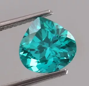 Tormalina Paraiba blu naturale certificata GIE 4,50 ct pietra preziosa taglio pera sfusa - Foto 1 di 3