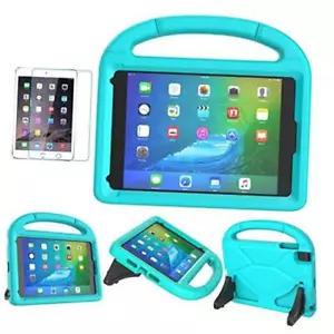 Kids Case for iPad Mini 5/4/3/2/1 (7.9"), Durable Shockproof Protective Cyan - Picture 1 of 7