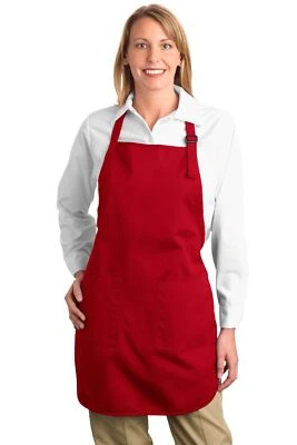 Port Authority 100% Cotton Full Length Apron Pockets Stain Protect A500 - Image 1 of 3