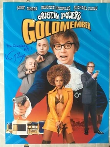 Verne Troyer Signed Austin Powers Poster With You Complete Me Inscription - Picture 1 of 2