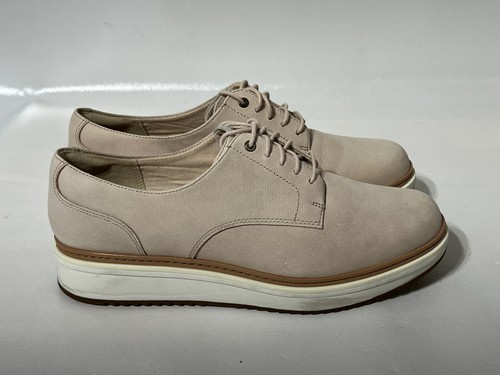 Scarpe da donna Clarks Collection Raisie Bloom Oxford ballerine stringate in pelle taglia 10