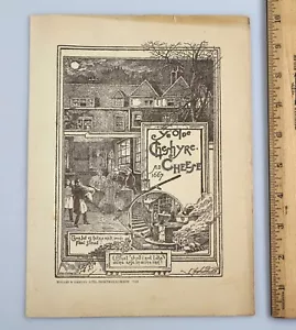 Vintage Ye Old Cheshire Cheese Restaurant Menu Fleet Street London - Picture 1 of 3