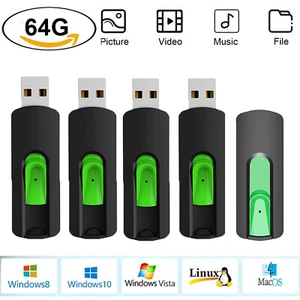 64GB USB 2.0 Memory Stick Flash Drive Pen Drive Storage Thumb USB Stick Lot Pack - Picture 1 of 10