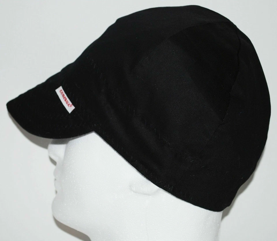 New 1 Comeaux Caps Welding Welders Hat Solid color Reversible Black Red Grey ect - Image 1 of 1