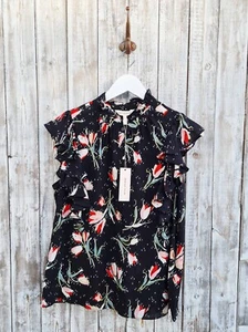 Rebecca Taylor IKAT Ruffle Top - UK: 8 US: 6 EU: 36 M - Picture 1 of 4