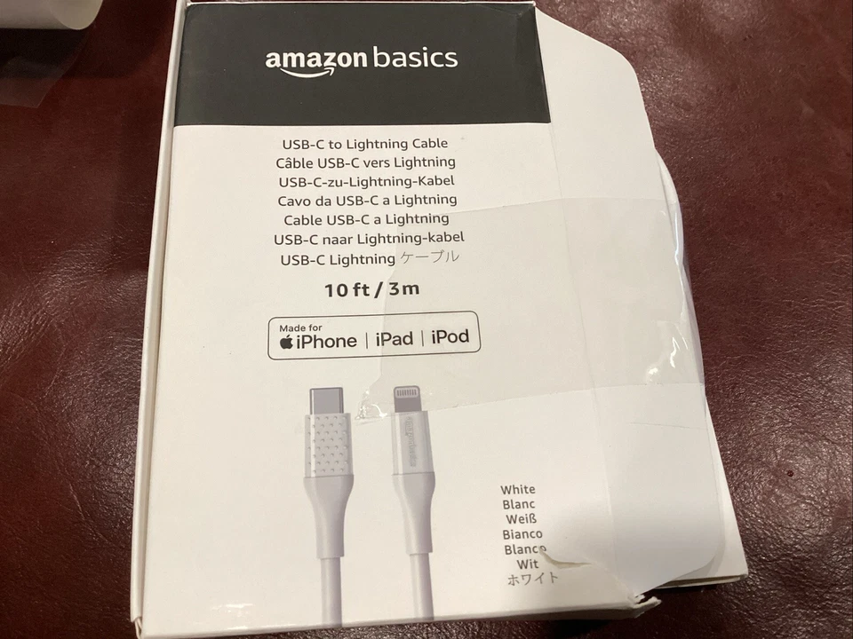 AmazonBasics Premium 10FT  iPhone .  to USB-A Cable - Image 1 of 1