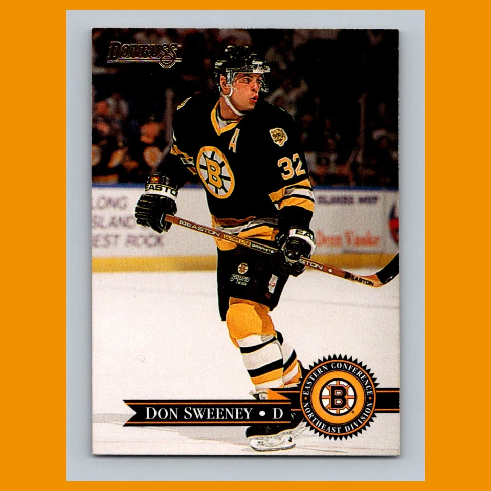 Don Sweeney #101 1995 Donruss Boston Bruins Hockey Card NHL NM - Image 1 of 3
