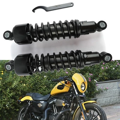 Par de Amortiguadores Traseros 11.75" Para Harley Touring Road King Electra Glide Ultra Classic Foto 1 de 4