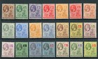 Montserrat 1922-29 KGV Script CA set of 21 mounted mint SG 63-83 cat £120
