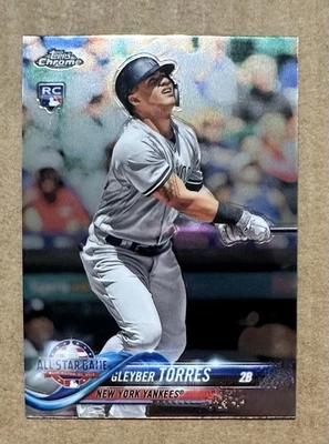 2018 Topps Chrome Update Gleyber Torres RC #HMT80 - Image 1 of 2