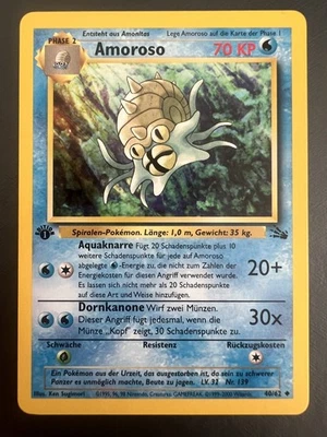 Pokemon TCG - Amoroso 40/62 Fossil Set - 1. Edition - Near Mint - Bild 1 von 2