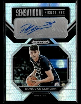 2023 Panini Prizm Draft Picks #SS-DVC Donovan Clingan Sensational Signatures - Image 1 of 2