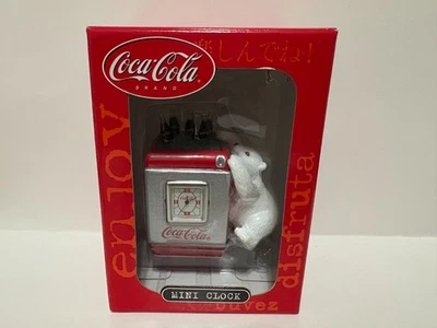 Coca Cola Polar Bear Mini Clock  - Image 1 of 4