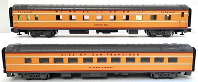 MTH ~ O GA ~ UNION PACIFIC - CITY OF SAN FRANCISCO - 70'SLEEPER/DINER - #20-6666 - Image 1 of 4