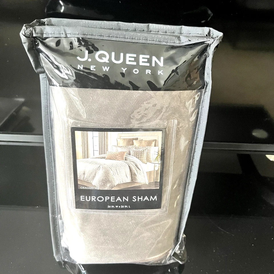 J. Queen New York Cracked Ice Luxury Euro Sham 26x26 Brand New - Free Shipping - Image 1 of 4