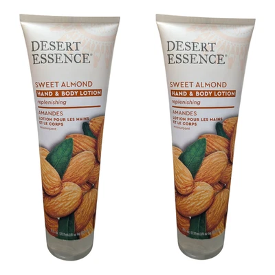 2 x  Desert Essence - Hand & Body Lotion - Sweet Almond, 8 Oz - Ships Free! - Image 1 of 3