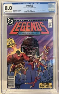 DC Legends #1 Rare Double Cover CGC 8.0 CERT# 0320578001 1st App. Amanda Waller - Picture 1 of 12