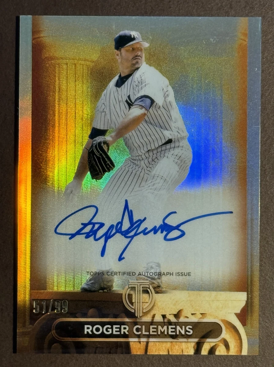 Topps Roger Clemens Baseball Autographed Sports Trading Cards