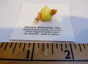 Statuina miniatura vintage Hagen Renaker mezza anatra bambino anatra butt uccellino ritirata - Foto 1 di 12