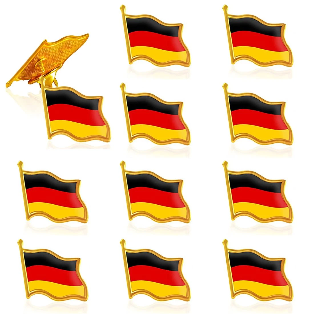 Akachafactory Flaggen-Pins Malta - Anstecknadel Mit Schmetterlingsverschluss, 22x16mm