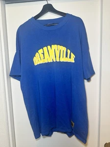 Camiseta universitaria Dreamville J.Cole azul/amarilla para hombre talla 2XL - Imagen 1 de 5
