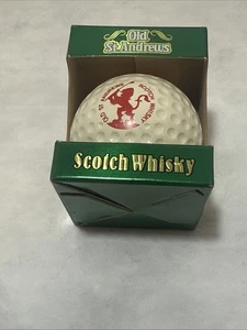 Vintage 1982 Mini Golf Ball Decanter Old St. Andrews Scotch Whiskey 50ml. - Picture 1 of 8