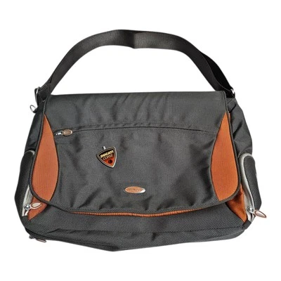 Tumi Ducati Corse Bolso Mensajero Laptop Bandolera Hombro Viaje Gris Naranja Foto 1 de 4