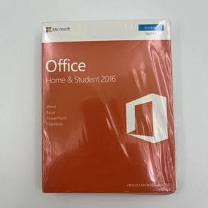 NEW SEALED Microsoft Office Home & Student 2016 English 1 PC Key Card EUROZONE - Photo 1/4