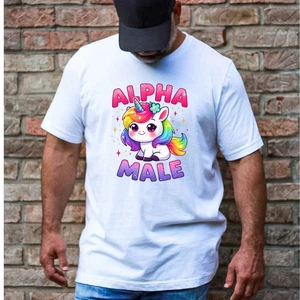 Alpha Male Adult Humor Funny T-Shirt - Picture 1 of 3