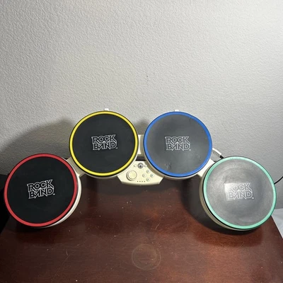 Nintendo Wii Harmonix Wired Rock Band Drum Top Tested Model 19092 W/ Drumsticks - Image 1 of 4