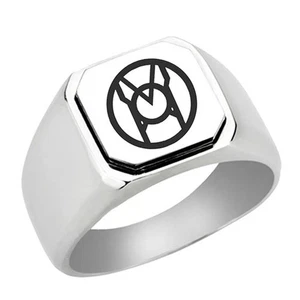 Larfleeze Green Lantern Stainless Steel Signet Ring Engraved, Stainless Steel... - Picture 1 of 4