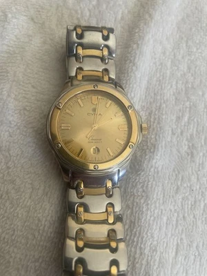 Reloj Cyma Oceana Hombre 36mm Dial Dos Tonos Fecha Batería Nueva Foto 1 de 4