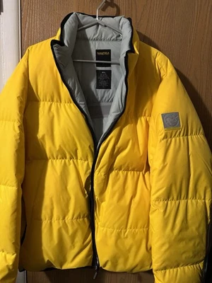Vintage Nautica Competition Puffer Jacket Men's Extra Large Yellow/Grey RN67835 - Image 1 of 4