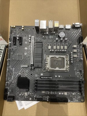 MSI PRO B760M-P DDR4 Motherboard Socket 1700 B760 DDR4 S-ATA 6Gb/s MicroATX - Image 1 of 4