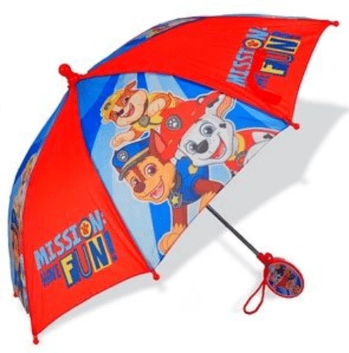 Paraguas de lluvia Nickelodeon Paw Patrol para niños con mango de dije de personaje nuevo con etiquetas Foto 1 de 1