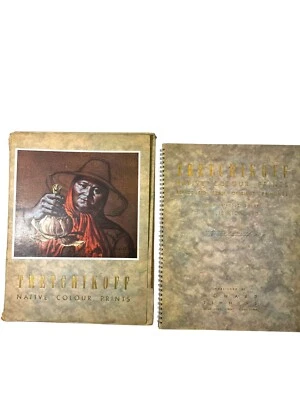 Raro portafolio de impresión en color nativo firmado por Vladimir Tretchikoff África Foto 1 de 4
