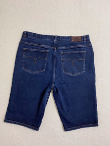 Lauren Jeans Co. Ralph Lauren Womens Blue Bermuda 100%Cotton Sz 14 Pockets#2369
