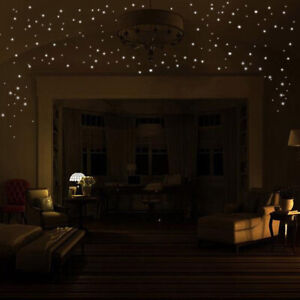 407pcs Dot Luminous Star Wall Stickers Home Room Decor Glow In The Dark Decal