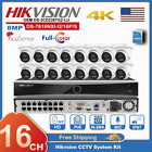 Hikvision 16Ch 16Poe Nvr Oem 4K 8Mp Ip Camera Colorvu Acusense Poe Ip67 Mic Lot