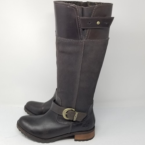 Stivali Timberland Bethel marroni da equitazione alti in pelle robusti stile 6 5 M n. 23689