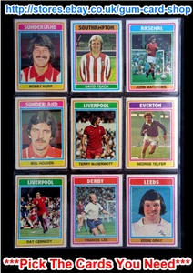 TOPPS 1976 FOOTBALL BLUE/GREY CARDS 246 TO 330 (G/F) *PLEASE SELECT CARDS* - Picture 1 of 12