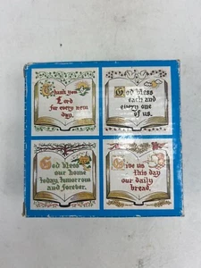 vintage painted ceramic tiles bible quotes 1988 - Picture 1 of 3