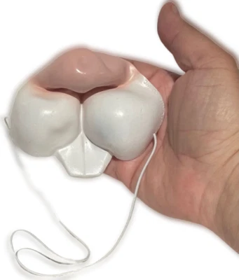 BIG BUNNY NARIZ DE CONEJO Goma Blanca Divertida Dibujos Animados Máscara Facial Disfraz Dientes de Buck  Foto 1 de 4