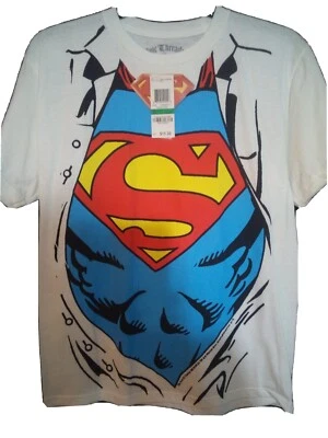 Camiseta Epic Threads Negra Manga Corta Superman Niños Jóvenes Mediana Foto 1 de 4