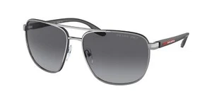 NEW Prada Linea Rossa 50YS Sunglasses 5AV06G Gunmetal 100% AUTHENTIC - Picture 1 of 1