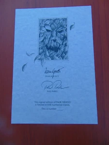Nur falsche Erinnerung Signaturseite - Koontz signiert Friedhof Tanz nummerierte Ausgabe, fast neuwertig - Bild 1 von 2