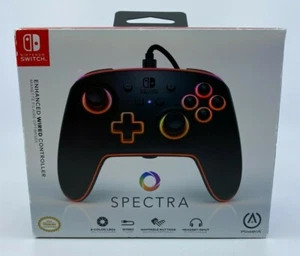 PowerA Nintendo Switch Spectra Enhanced 10' Wired Controller 8 Color LED - Picture 1 of 12